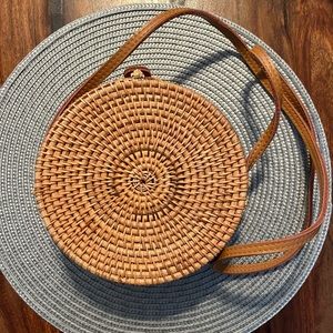 Urban Outfitters Round Rattan Purse